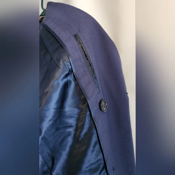 Vintage Military Airforce Blue 1549 Doublebreasted OverCoat Size 35R - Picture 5 of 7